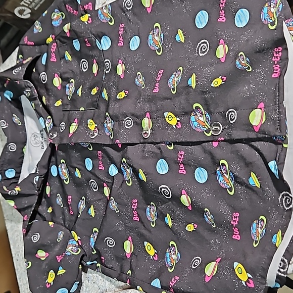 Bu-cee’s Shirt Youth Large Black Button Up Top Space Camp Print 3T - Picture 1 of 5